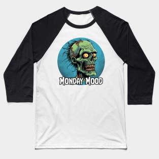 Monday Mood Zombie Graphic Tee Baseball T-Shirt